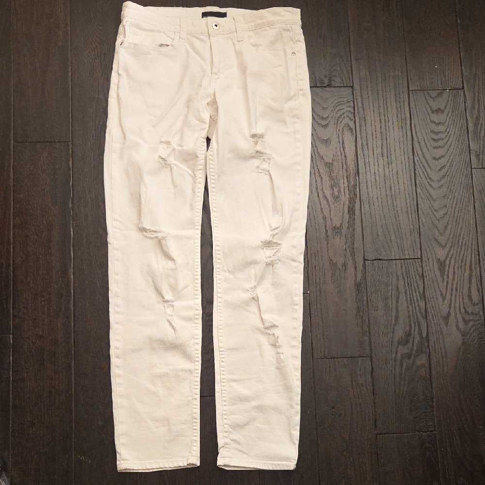 The Rail Cream Skinny Jeans for Women